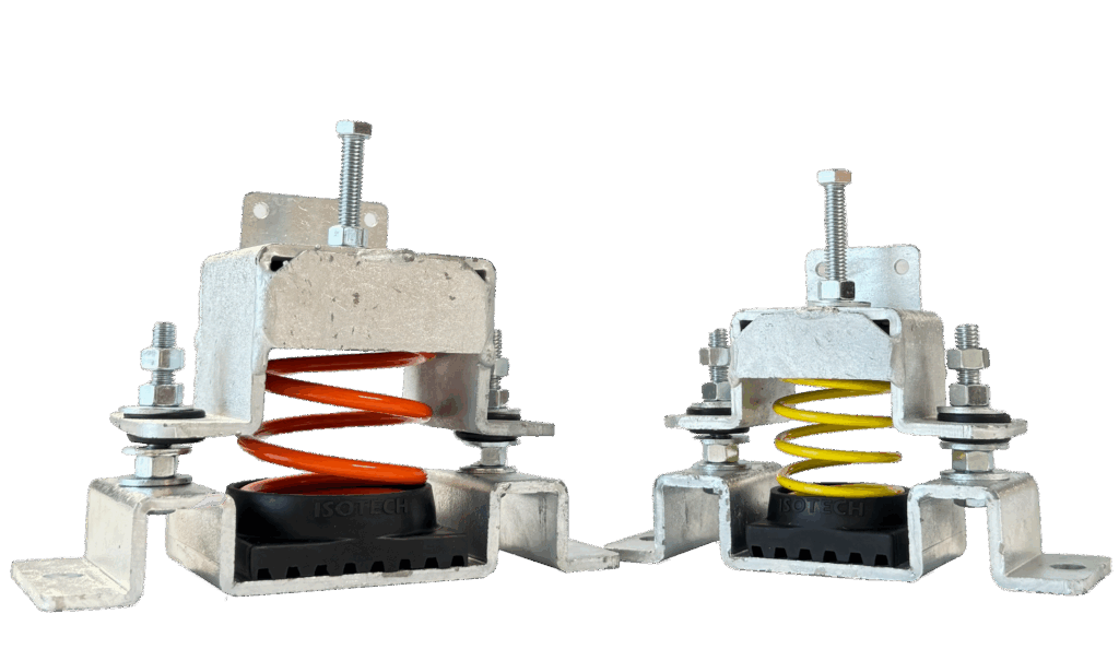 Seismically Rated Floor Mounted Spring Restraint Isolator ( IPSSA ) (Light Duty)