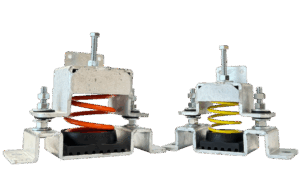 Seismically Rated Floor Mounted Spring Restraint Isolator ( IPSSA ) (Light Duty)